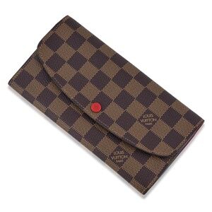 Authentic Louis Vuitton Monogram Portefeuille Emily wallet w/coin purse coin&box